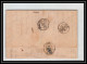 41239 Lettre LAC Allemagne Deutschland Hamburg Tour-T Strasbourg 1846 Cette France Marque D'entree Vorlaufer - Entry Postmarks