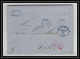 41259 Lettre LAC Allemagne Deutschland Bremen Prusse Forbach 1869 Cette Herault France Marque D'entree PD VIOLET - Entry Postmarks