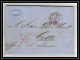 41258 Lettre LAC Allemagne Deutschland Bremen Prusse Forbach 1868 Cette Herault France Marque D'entree Vorlaufer - Bremen