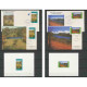 Nouvelle Calédonie épreuve De Luxe / Deluxe Proof + FDC Premier Jour Maximum - N° 525/526 PAYSAGE COTE OUEST - Imperforates, Proofs & Errors