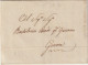 TURQUIE - 1838 - LETTRE PURIFIEE (RARE CACHET NETO DI FUORA ET DI DENTRO) De CONSTANTINOPLE => GENOVA - ...-1858 Prefilatelia