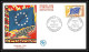 Delcampe - 16903 France Lot De 22 Lettres Premier Jour (fdc Cover) N° 27/35 Differentes Service Conseil De L'europe Drapeau (flag) - Verzamelingen
