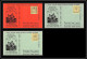 85549/ Maury N°4/6 Grève De Saumur 1953 Jaune Sur 3 Cartes Dont Carte Rouge RR - Other & Unclassified