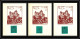 85584/ Maury N°4/6 Grève De Saumur 1953 Vert Foncé Sur 3 Cartes Anniversaire Chateau Castle RR - Altri & Non Classificati