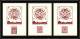 85600/ Maury N°4/6 Grève De Saumur 1953 Rose Sur 3 Cartes Anniversaire Chambre De Commerce - Altri & Non Classificati