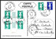 74233 Mixte Marianne Bicentenaire 11/2/1997 Dembéni Mayotte Echirolles Isère France Carte Postcard Colonies - Cartas & Documentos