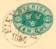 SCHWEDEN 4.11.1894, "FINNERÖDJA" K1 A. 5 (FEM) Öre Grün GA-Postkarte, Kab.  SWEDEN VILLAGE POSTMARKS - 1885-1911 Oscar II