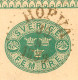 SCHWEDEN 30.9.1889, "HOFVA" (HOVA) K1 Klar A. 5 (FEM) Öre Grün GA-Postkarte, Kab.    SWEDEN VILLAGE POSTMARKS - 1885-1911 Oscar II