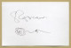 Serge Reggiani (1922-2004) - Jolie Carte Signée + Dessin + Photo - 90s - Singers & Musicians
