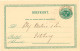 SCHWEDEN 28.8.1891, "JÖNKÖPING" Kleiner K1 Klar A. 5 (FEM) Öre Grün GA-Postkarte, Kab.    SWEDEN VILLAGE POSTMARKS - 1885-1911 Oscar II