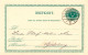 SCHWEDEN 28.6.1895, "MALMÖ 1" Selt. K2 Und Rs. "GÖTEBORG 1 TUR." K2 A. 5 (FEM) Öre Grün GA-Postkarte, Pra. - 1885-1911 Oscar II
