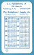 H-0700 * Calendario 1961 - 5,8 X 9,6 Cm - "ARTIFICIAL RESPIRATION" The Embalmers' Supply Co., U.S.A. - Petit Format : 1961-70