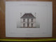 XXe Planche PETITES CONSTRUCTIONS FRANCAISES Maison Bourgeoise Thezard - Architektur