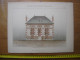 XXe Planche PETITES CONSTRUCTIONS FRANCAISES Petite Maison Bourgeoise Thezard - Architektur