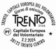 Nuovo - MNH - ITALIA - 2024 - Città D’Italia - Trento, Capitale Europea Del Volontariato – B Zona 1 - Barre 2392 - Code-barres