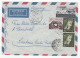 1960 Egypt ARABIC SLOGAN Cover HYDRO ELECTRIC Stamps Air Mail To Germany Electricity Energy - Brieven En Documenten