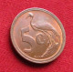 South Africa 5 Cents 1990 KM# 134 *VT Bird  Africa Do Sul RSA Afrique Do Sud Afrika - South Africa