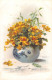 CPR LITHO  ART NOUVEAU FLEURS FLOWERS ILLUSTRATEUR C. KLEIN - - Fleurs