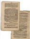 ALLIER MOULINS Bulletin Dépt (24/2/1814) Journal De L'A (22/11/1821) Annonces Judiciaires (17/2/1814) &12/3/1812 (1496) - 1800 - 1849