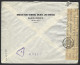 F09 - Egypt 1945 Commercial Cover Barclays Bank -  Alexandria To Brussels Belgium - Censor Marks And Seal - Covers & Documents