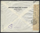 F09 - Egypt 1945 Commercial Cover Barclays Bank -  Alexandria To Brussels Belgium - Censor Marks And Seal - Cartas & Documentos