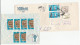 2 X REG EGYPT BANK Covers Multi Stamps Cover - Storia Postale