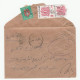 Multi OFFICiAL STAMPS Reg EGYPT Covers (2 Cover) - Lettres & Documents