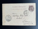 MONACO 1896 POSTCARD MONTE CARLO TO BREMEN 14-03-1896 - Ganzsachen