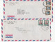 Delcampe - 1950s - 1970s JORDAN Airmail COVERS Stamps (5 Cover) - Jordanie