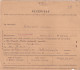 RECEPISSE  VALENCIENNES  1944 N° MATRICULE 5595 SE RENDRE A VANNES AU 10 R.A.A.  POUR EXERCICES DE 21 JOURS - Documenti