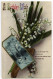 A BIRTHDAY WISH / FLOWERS - LILY OF THE VALLEY / DUNHOLME - RUBBER POSTMARK / PRIMROSE LAUNDRY (DANBY) - Geburtstag