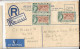 1966 Bahamas Registered Postal Staitonery Envelope Uprated With Addiitional Stamps To USA. See Scans For Details - Bahamas (1973-...)