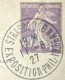 Belle Oblitération Exposition Philatélique De Strasbourg 11-06-1927 Sur Entier Semeuse 40c Violet - Gedenkstempels