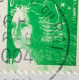 T Belle Variété 3448 Visage Vert Couvrant L'oreille / Défaut D'essuyage - Unused Stamps