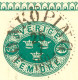 SWEDEN July 25th, 1891, "JÖNKÖPING" Large K1 On Superb 5 (FEM) ÖRE Green Postal Stationery Postcard - 1885-1911 Oscar II