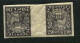 Russia 1921, Michel Nr 158y In Tete-beche Pair, MLH Pelure Paper - Nuovi