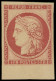 ** EMISSION DE 1849 - R6f   1f. Carmin Foncé, REIMPRESSION, Petit Bdf, TTB - 1849-1850 Ceres