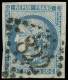 EMISSION DE BORDEAUX - 46Bh 20c. Bleu-OUTREMER, T III, R II, Obl. GC 832, Nuance Certifiée JF Brun, TB/TTB - 1870 Bordeaux Printing