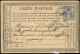 Let OBLITERATIONS PAR DEPARTEMENTS - 78/VAR N°66 Obl. Càd Conv. St. BLEU LA PAULINE/VINT.M S. CP, Càd PARIS 16/11/76, RR - 1849-1876: Classic Period