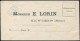 Let Guerre De 1870 -  Env. Neuve Monsieur E. LORIN Ile St Denis Avec Timbre "bateau", TB - Oorlog 1870