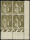 ** EMISSIONS DU XXe SIECLE - 287   Paix,  1f.25 Olive, BLOC De 4 CD 26/9/32, TB - Unused Stamps