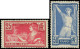 ** VARIETES - 184 Et 186, J.O De 1924, Centre DEPLACE, TB - Unused Stamps