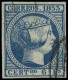 ESPAGNE 21 : 6r. Bleu De 1853, Obl., TB - Usati