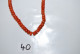 C40 Bijou De Collection - Pendentif - Rouge - Vintage Perle Fantaisie - Hangers