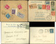 Let 18 Lettres Ou Documents, Affranchissements Et Oblitérations Divers Période 1905-38, Très Bon Lot Varié, TB - Collections (with Albums)