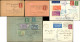 Let 18 Lettres Ou Documents, Affranchissements Et Oblitérations Divers Période 1905-38, Très Bon Lot Varié, TB - Collections (with Albums)