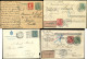 Let 18 Lettres Ou Documents, Affranchissements Et Oblitérations Divers Période 1905-38, Très Bon Lot Varié, TB - Collections (with Albums)