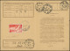 Let 4 Cartes D'abonnement Des PTT, Affr. N°611 Paire, PA 18/19, PA 19 Et PA 27, 1944-53, TB - Sammlungen