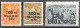 1923 - Deutsches Reich Série 3 Timbres Avec Surcharge: 2 Neufs* Et 1 (*) - MI Du N°258 Au 260 - Aide Au Rhin & à La Ruhr - 1922-1923 Emissioni Locali