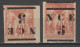 NOUVELLE CALEDONIE - 1883 - YVERT N°6+6a * MH - SURCHARGE NORMALE + RENVERSEE ! - COTE = 80 EUR - Ongebruikt